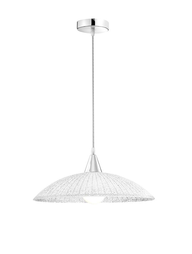 Suspensie de interior Shell - Art. 7326501, Nova Luce, Argintiu/Alb