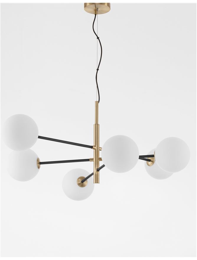 Suspensie de interior Vitra - Art. 9143306, Nova Luce, Alb/Auriu