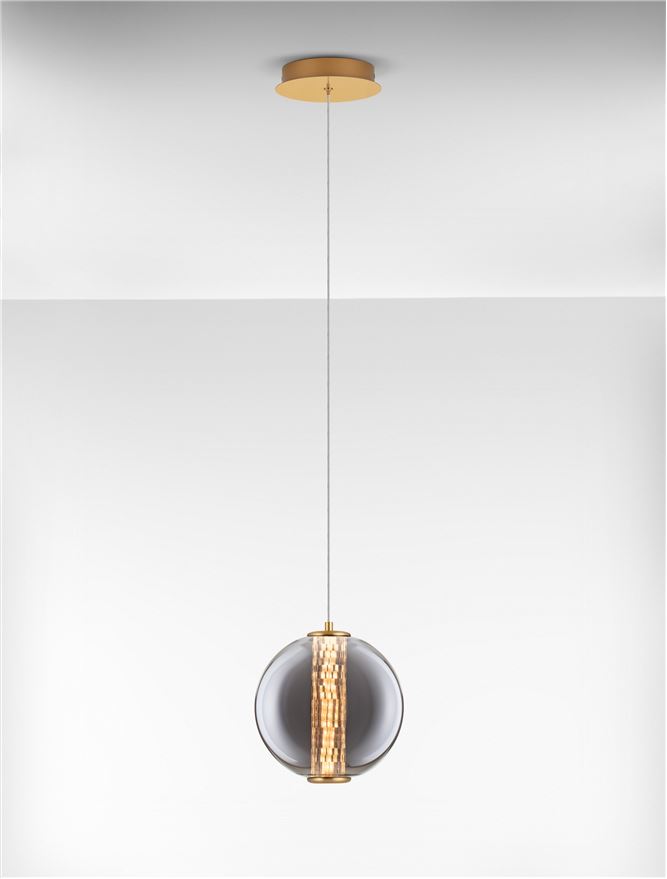 Suspensie de interior Navi - Art. 9186951, Nova Luce, Auriu, Fumuriu