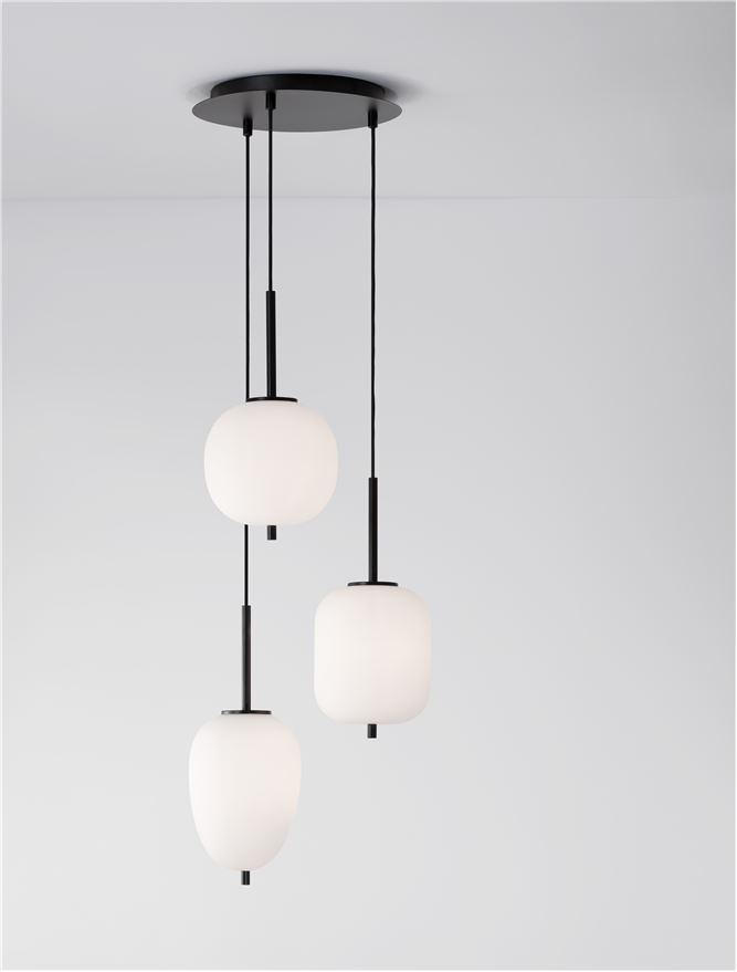 Suspensie de interior Lato - Art. 9624078, Nova Luce, Alb, Negru