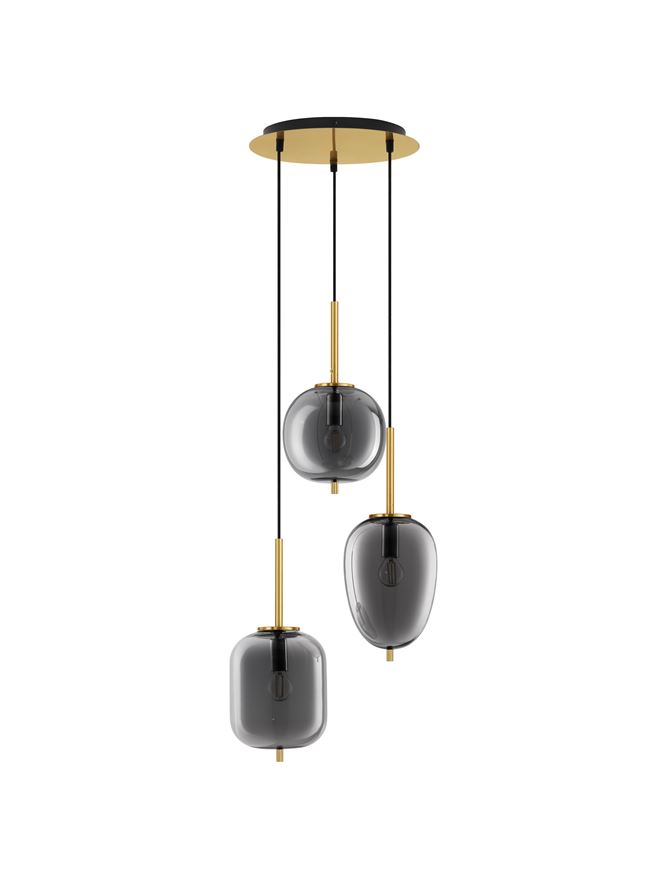 Suspensie de interior Lato - Art. 9624082, Nova Luce, Auriu, Fumuriu