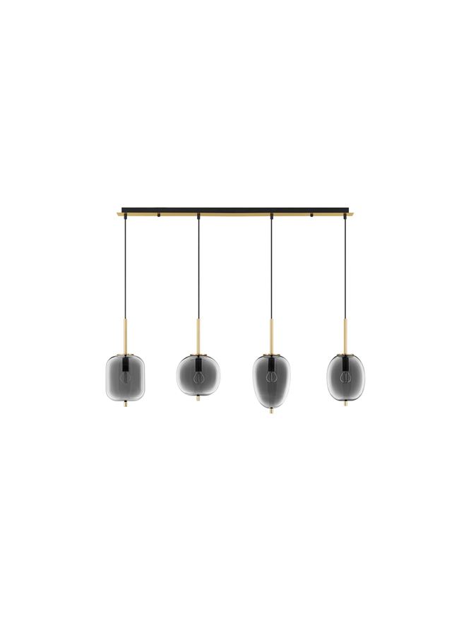 Suspensie de interior Lato - Art. 9624083, Nova Luce, Auriu, Fumuriu