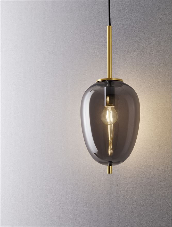 Suspensie de interior Lato - Art. 9624098, Nova Luce, Auriu, Fumuriu