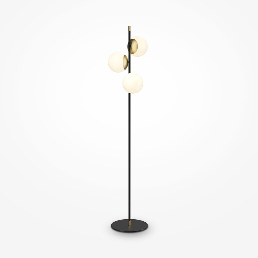 Lampadar de interior Nostalgia - Art. MOD048FL-03G, Maytoni, Negru, Auriu