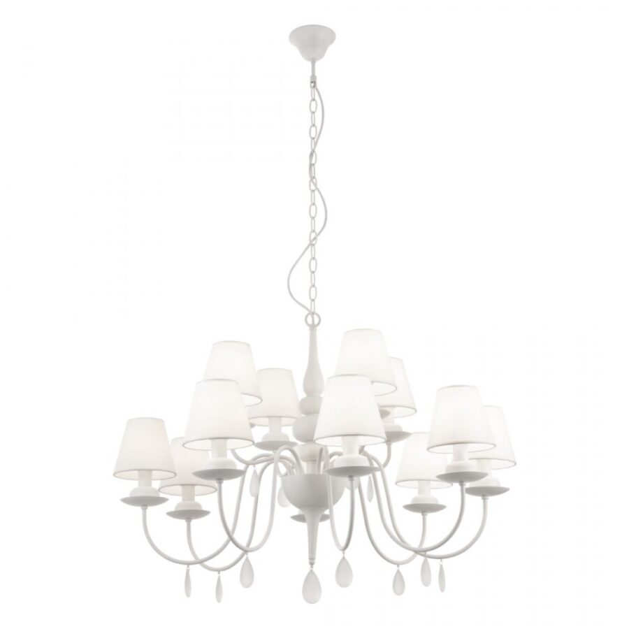 Candelabru de interior ELIZEE - Art. IEL C12 01 01, Incanti, Alb mat