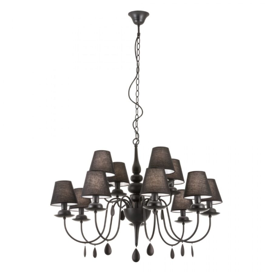 Candelabru de interior ELIZEE - Art. IEL C12 22 06, Incanti, Negru mat