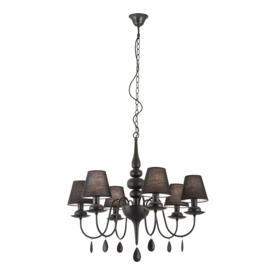 Candelabru de interior ELIZEE - Art. IEL C6 22 06, Incanti, Negru mat