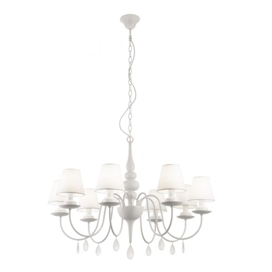 Candelabru de interior ELIZEE - Art. IEL C8 01 01, Incanti, Alb mat