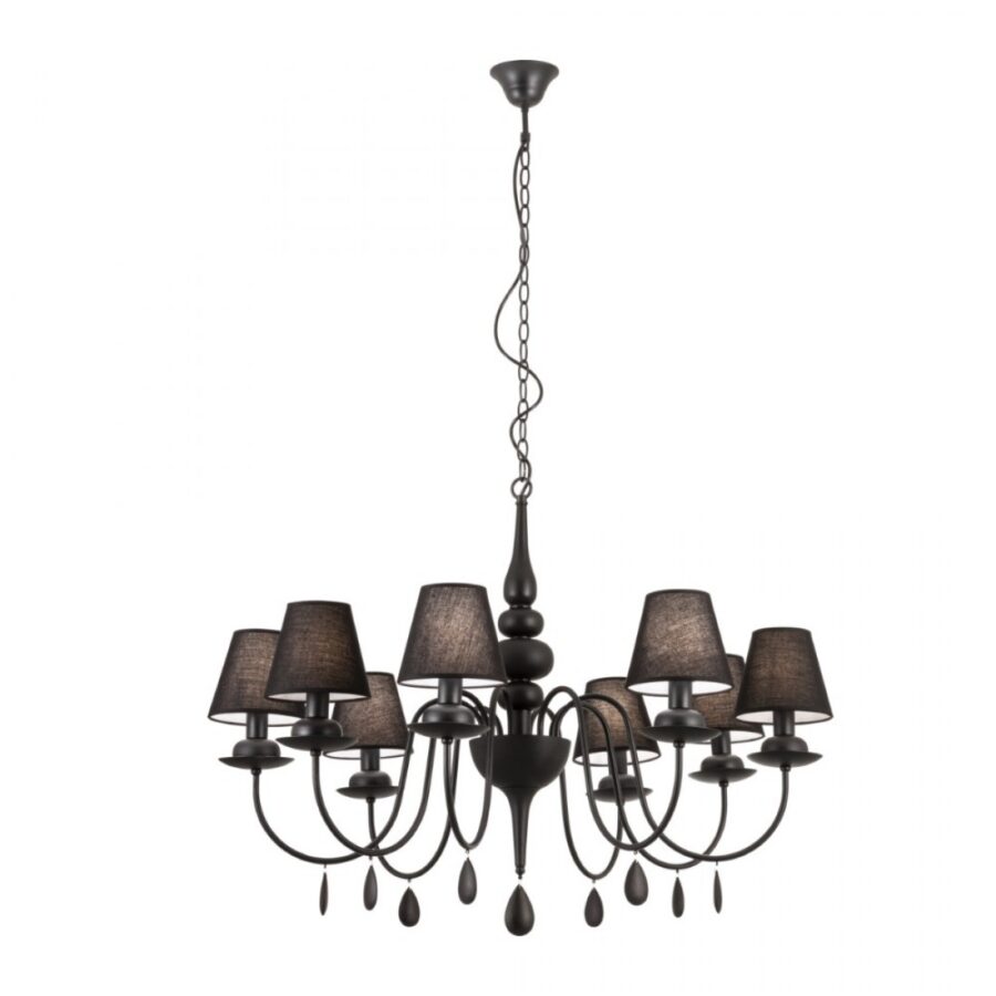 Candelabru de interior ELIZEE - Art. IEL C8 22 06, Incanti, Negru mat
