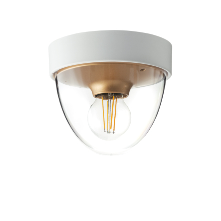 Plafonieră de exterior NOOK - Art. 7970, Nowodvorski, Alb/Auriu