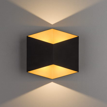 Aplică de exterior TRIANGLES - Art. 8141, Nowodvorski, Negru/Auriu