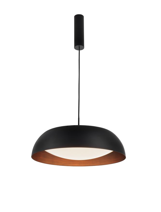 Suspensie de interior Landon dimabil - Art. 86009, Nova Luce, Negru/Cupru