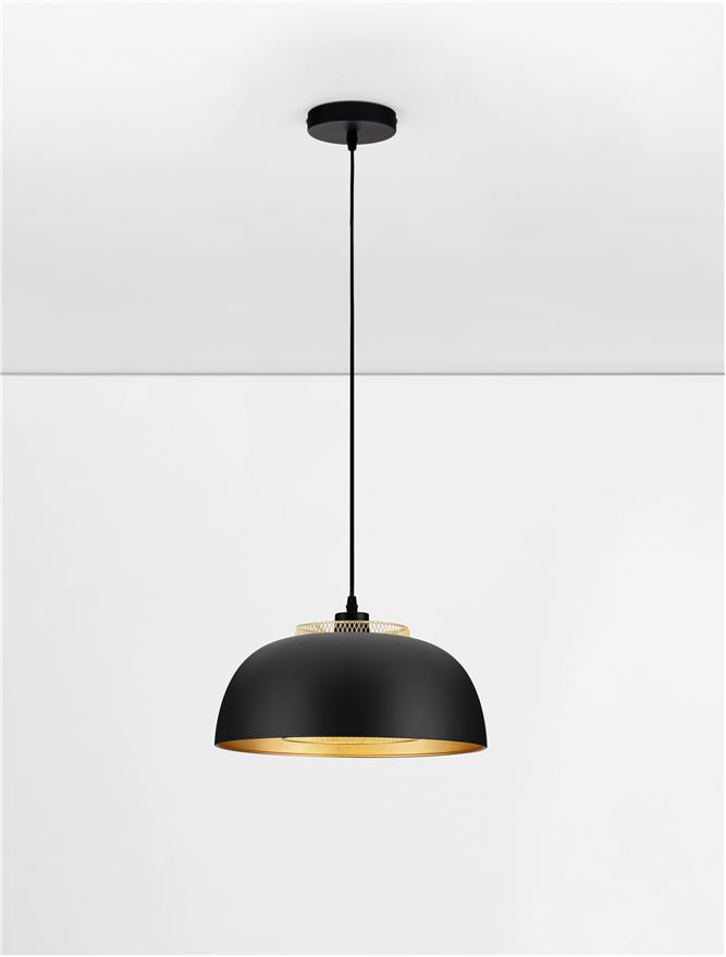Suspensie de interior Sqube - Art. 9001086, Nova Luce, Negru/Auriu