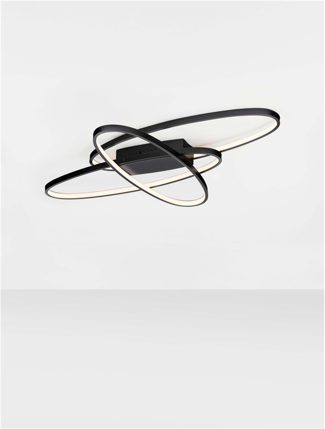 Plafonieră de interior Ipon dimabil - Art. 9011323, Nova Luce, Negru