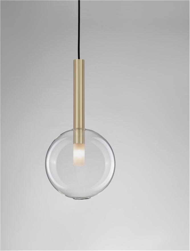Suspensie de interior Amelia - Art. 9028831, Nova Luce, Transparent/Auriu