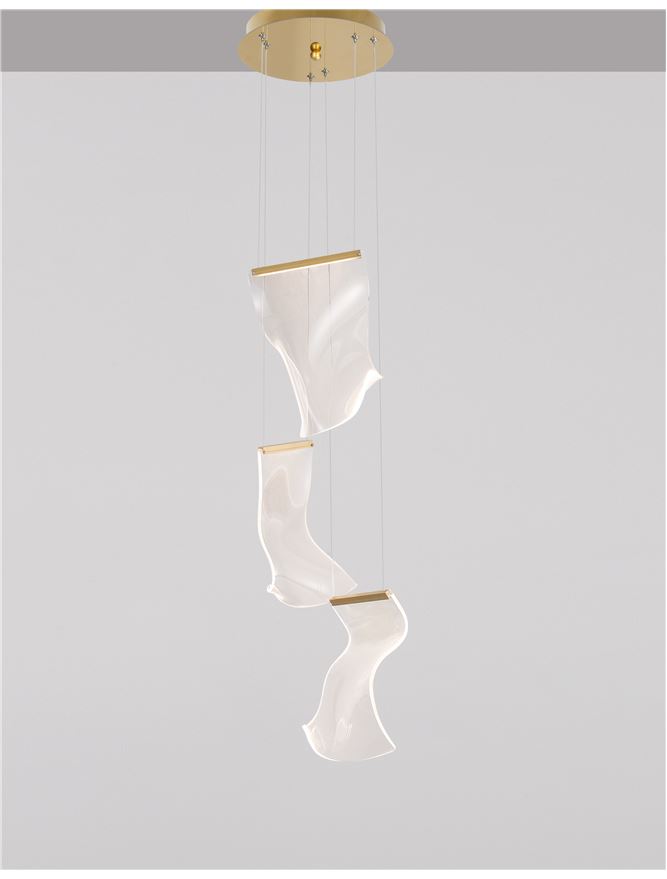 Suspensie de interior Siderno - Art. 9054441, Nova Luce, Auriu/Transparent