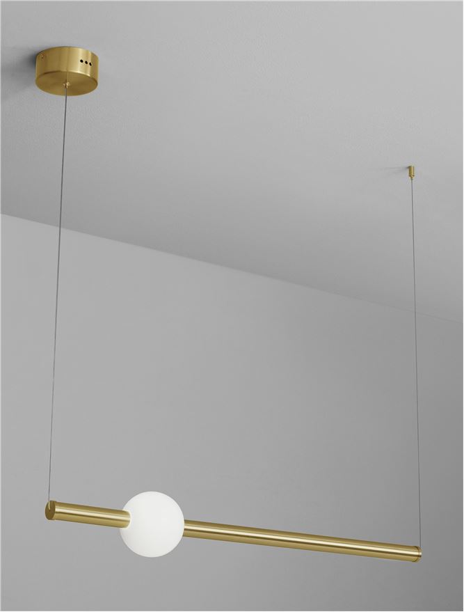 Suspensie de interior Neutron - Art. 9054452, Nova Luce, Auriu/Alb