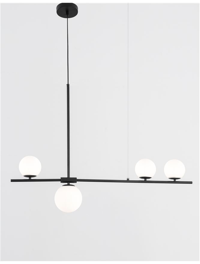 Suspensie de interior Impero - Art. 9100441, Nova Luce, Negru/Alb