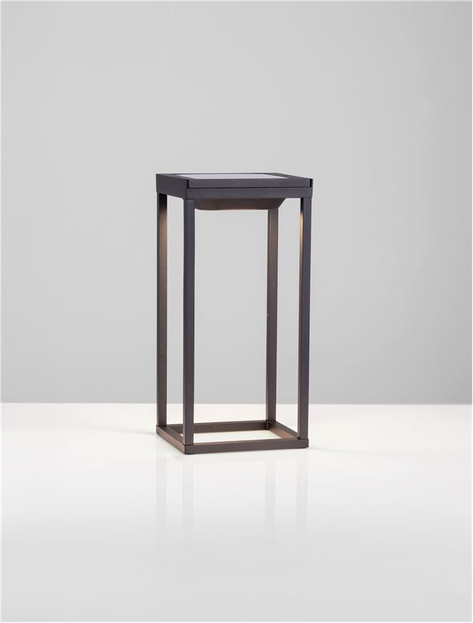 Veioză de exterior solară/USB Tegolo - Art. 9136431, Nova Luce, Negru