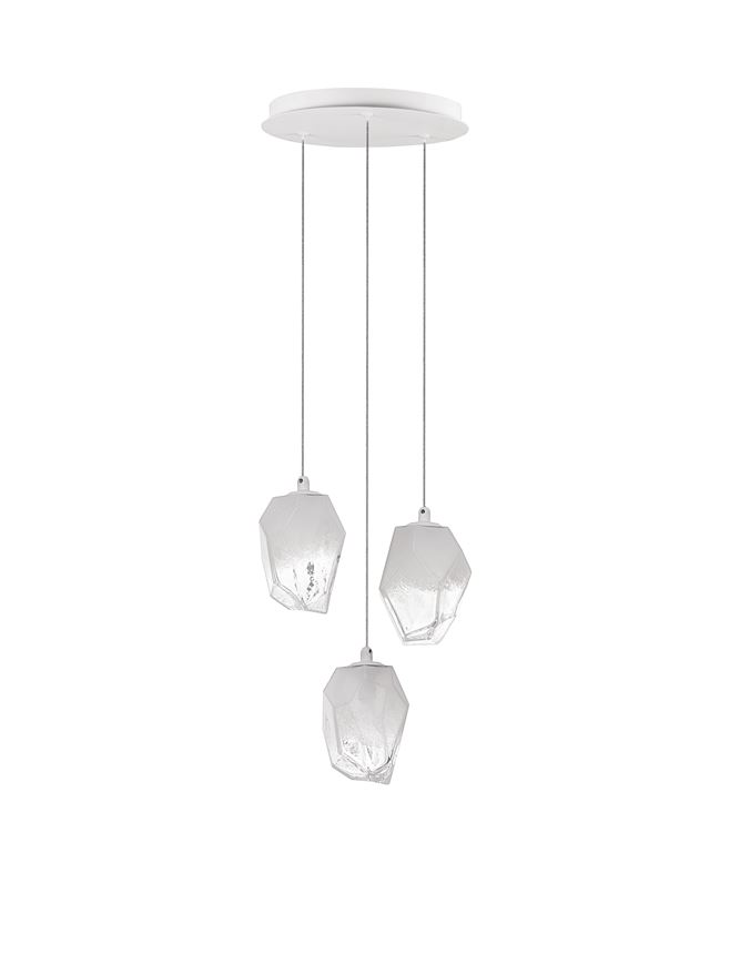 Suspensie de interior Ice - Art. 9160233, Nova Luce, Alb/Transparent