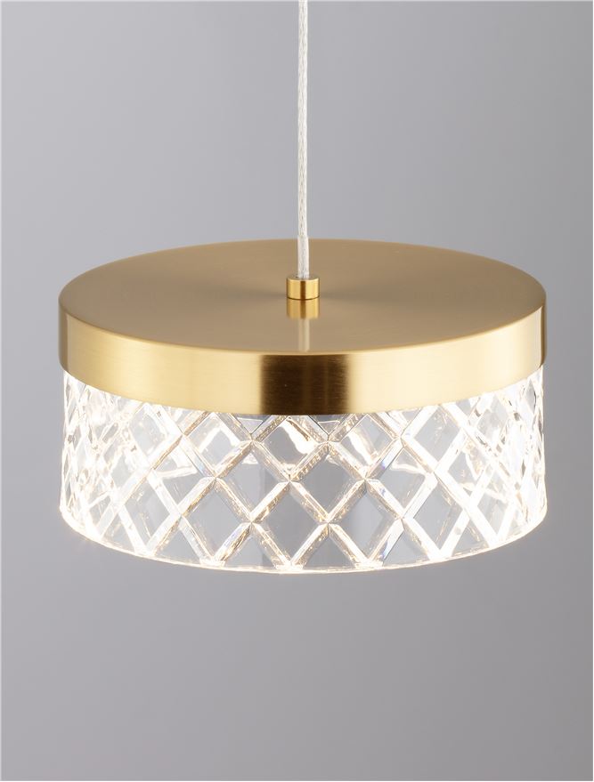 Suspensie de interior Bion - Art. 9186941, Nova Luce, Auriu/Transparent