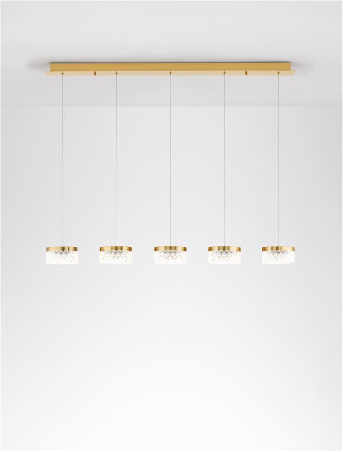 Suspensie de interior Bion - Art. 9186943, Nova Luce, Auriu/Transparent
