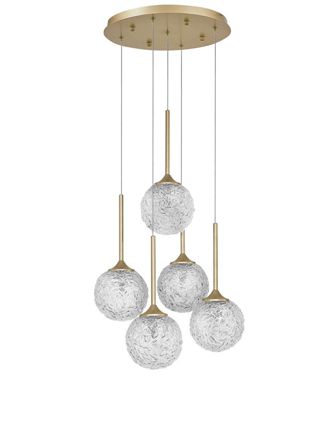Suspensie de interior Mirano - Art. 9260212, Nova Luce, Auriu/Transparent
