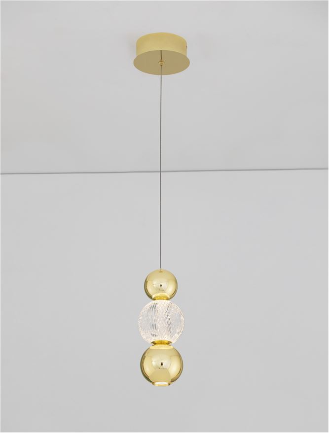 Suspensie de interior Brille - Art. 9511030, Nova Luce, Auriu