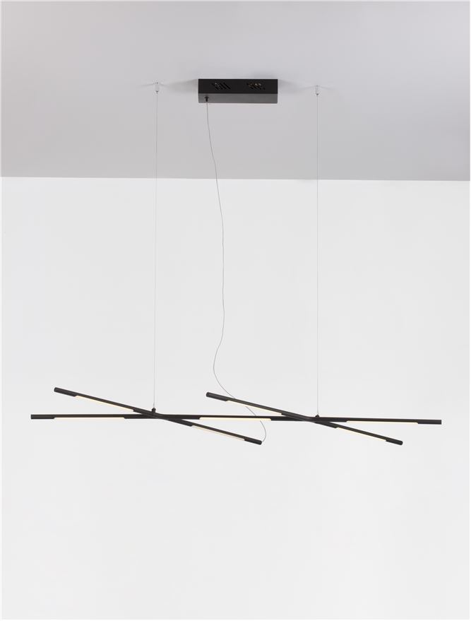 Suspensie de interior Raccio - Art. 9695213, Nova Luce, Negru