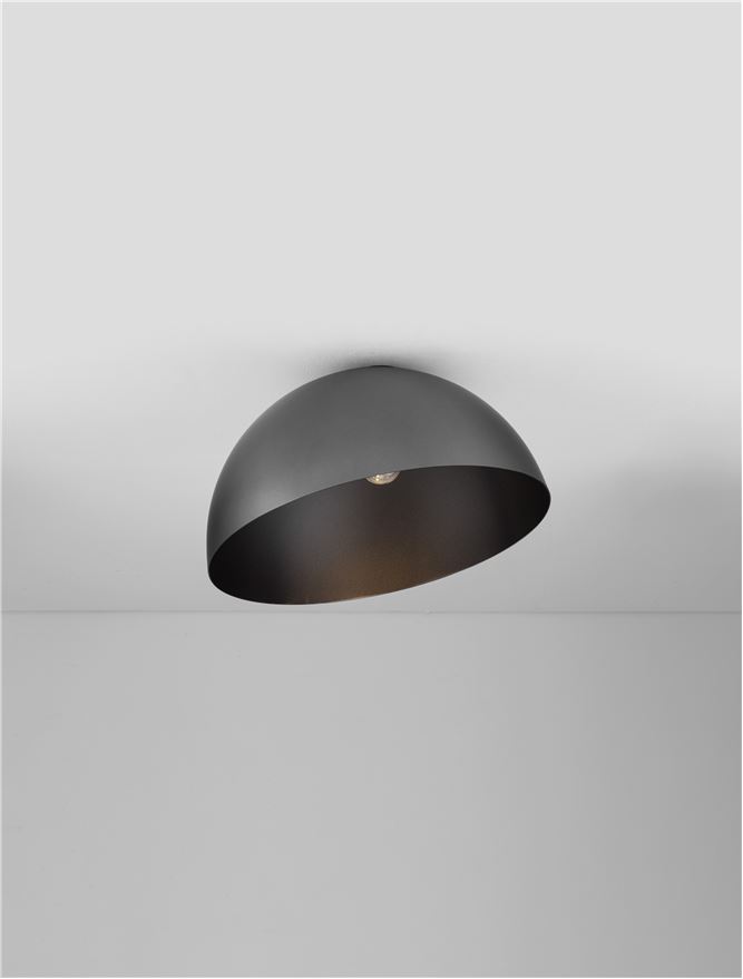 Plafonieră de interior Onia - Art. 9695310, Nova Luce, Gri/Negru