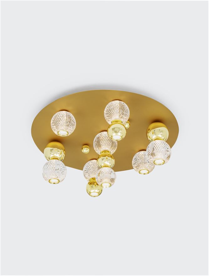 Plafonieră de interior Brille - Art. 9695600, Nova Luce, Auriu