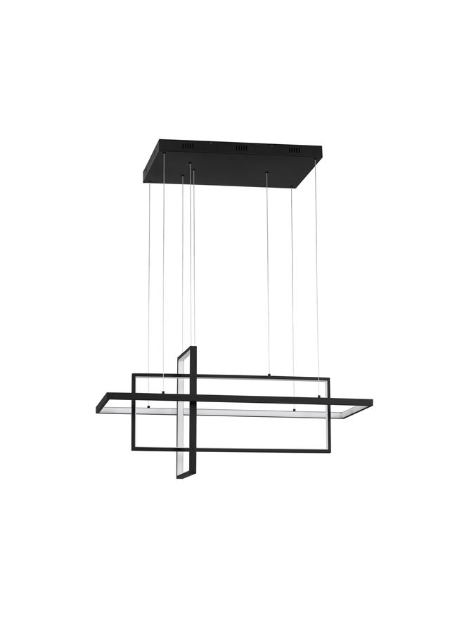 Suspensie de interior Clea - Art. 9756719, Nova Luce, Negru, dimmabil, telecomandă inclusă