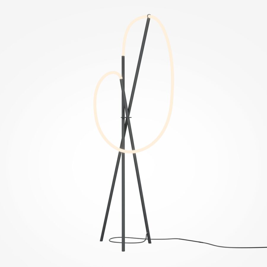 Lampadar de interior Crochet - Art. MOD369FL-L36B3K, Maytoni, Negru