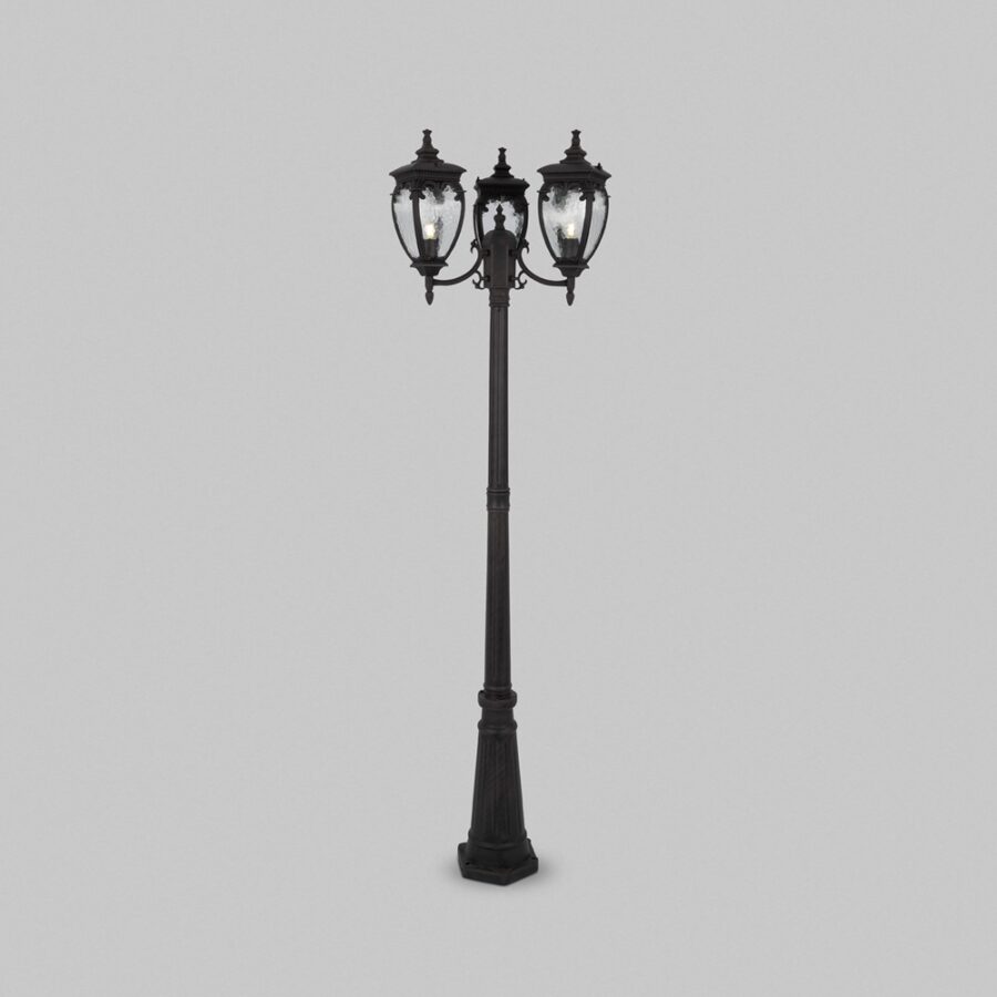 Stâlp de exterior Fleur - Art. O414FL-03BZ, Maytoni, Bronz antic