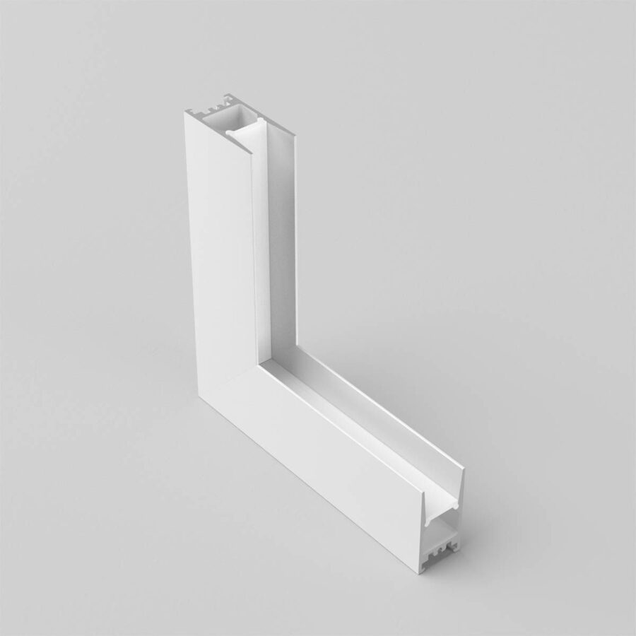 Element de structură pentru realizarea conexiunii pentru 2 profile PRF011, unghi intern, alb