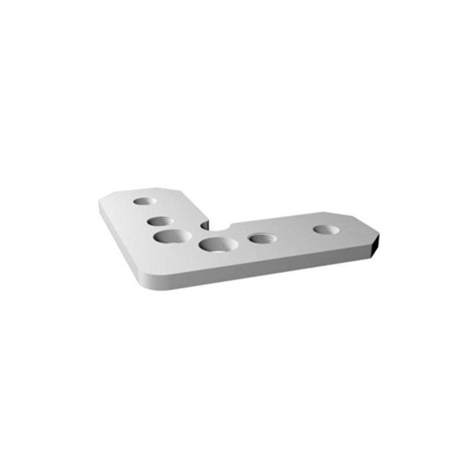 Accesoriu din oțel inoxidabil pentru conexiunea la 90°, în același plan, a două profile PRF040