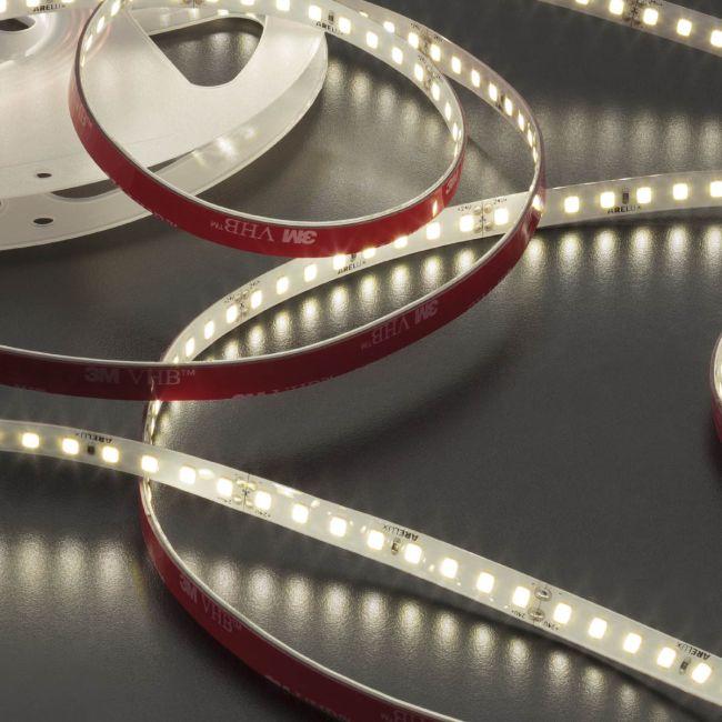 Bandă flexibilă LED XRIBO IP66 5m/rolă 12W/m 128 LED/m 24V DC 4000K CRI.80 >115°