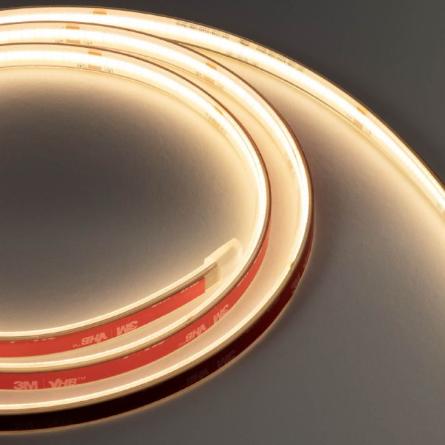 Bandă LED flexibilă XSOLIS IP67 24V 8W/m 5m 256LED/m 3000K Transparent