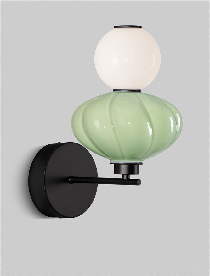 Aplică de interior Oneta - Art. 9009161, Nova Luce, Verde, Alb