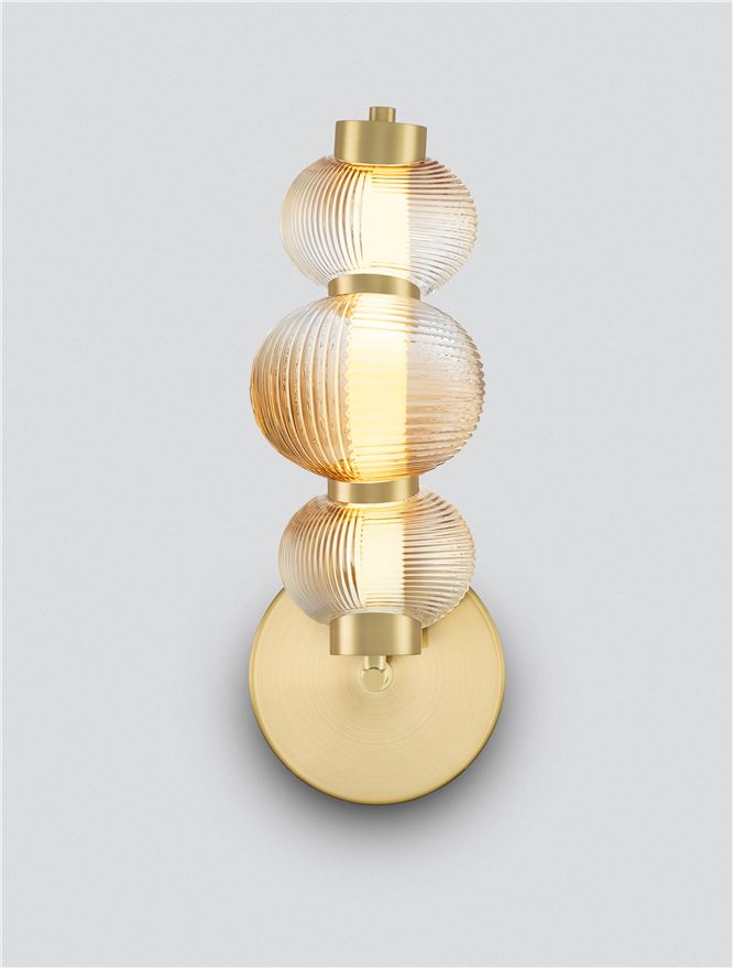 Aplică de interior Leda - Art. 9009188, Nova Luce, Auriu, Alamă