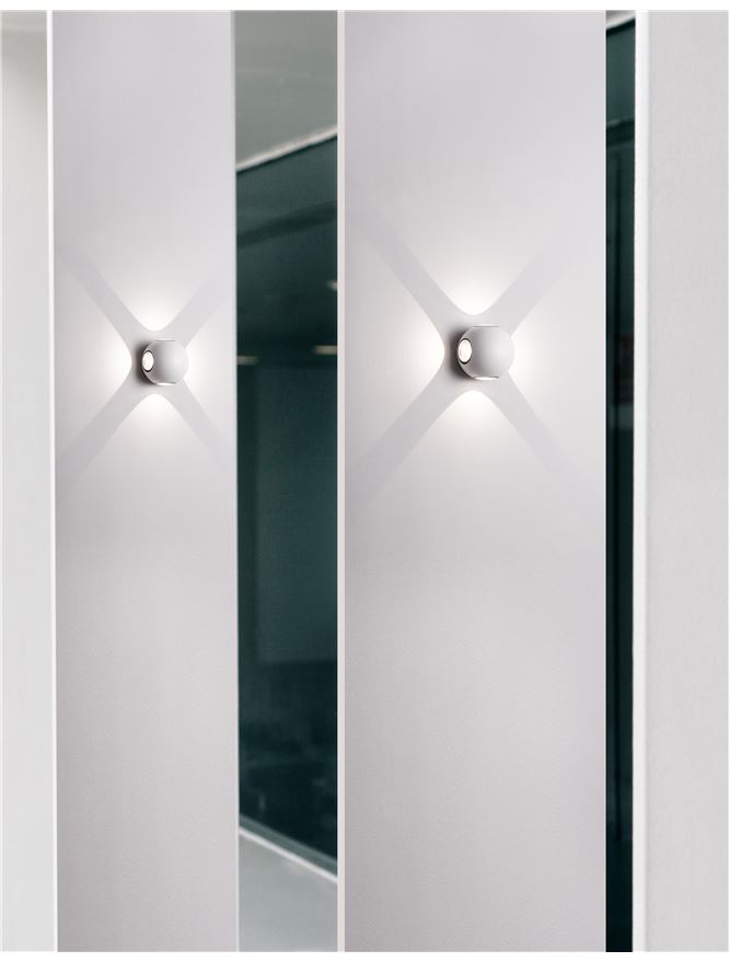 Aplică de exterior Como - Art. 852436, Nova Luce, Alb