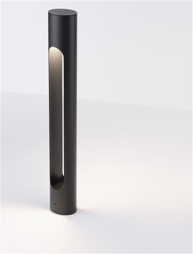 Stâlp de exterior Ellery - Art. 9100917, Nova Luce, Negru