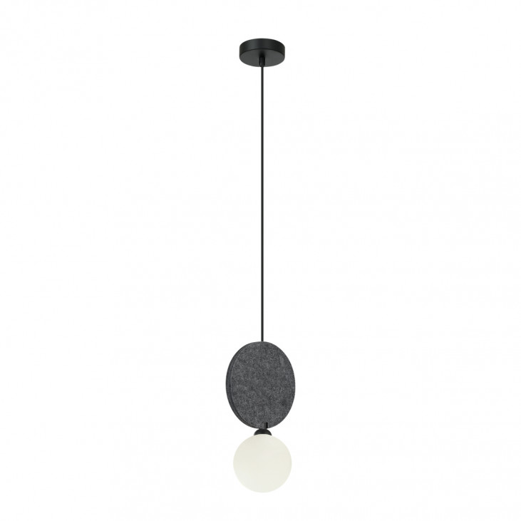 Pendul de interior Andrea - Art. PND-59779-1M-GR, Italux, Negru/Gri/Alb