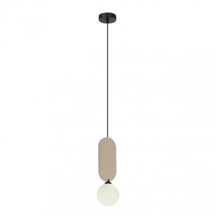 Pendul de interior Lorenzo - Art. PND-59815-1-BG, Italux, Bej/Negru