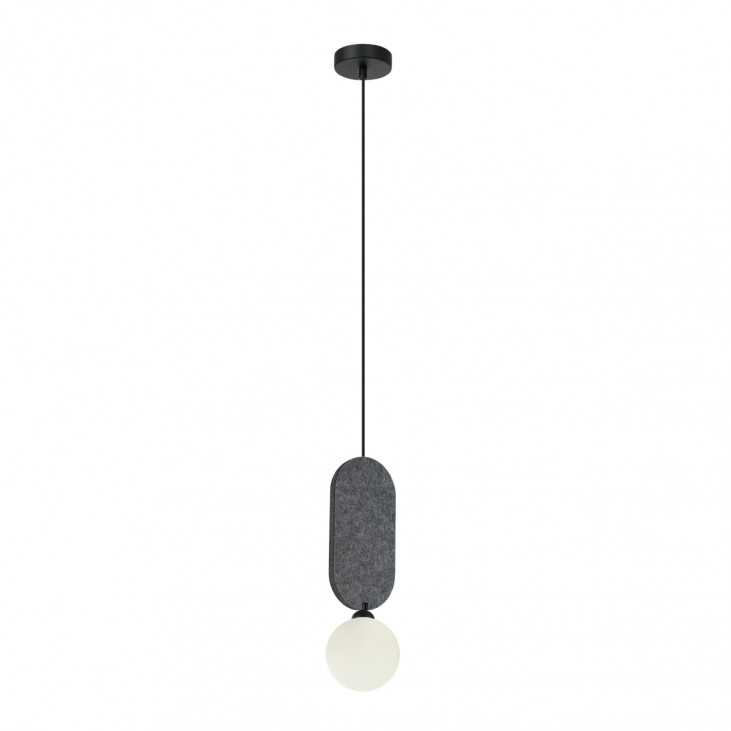 Pendul de interior Lorenzo - Art. PND-59815-1-GR, Italux, Gri/Negru