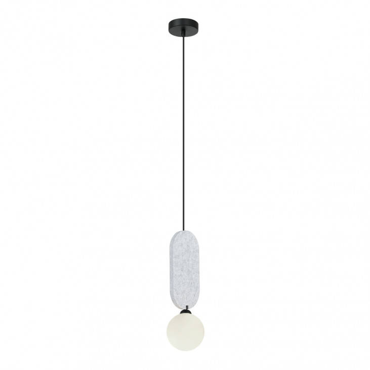 Pendul de interior Lorenzo - Art. PND-59815-1-LGR, Italux, Gri/Negru