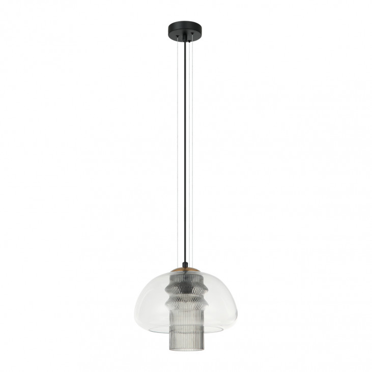 Pendul de interior Feder - Art. PND-61001C-BK, Italux, Negru/Alb