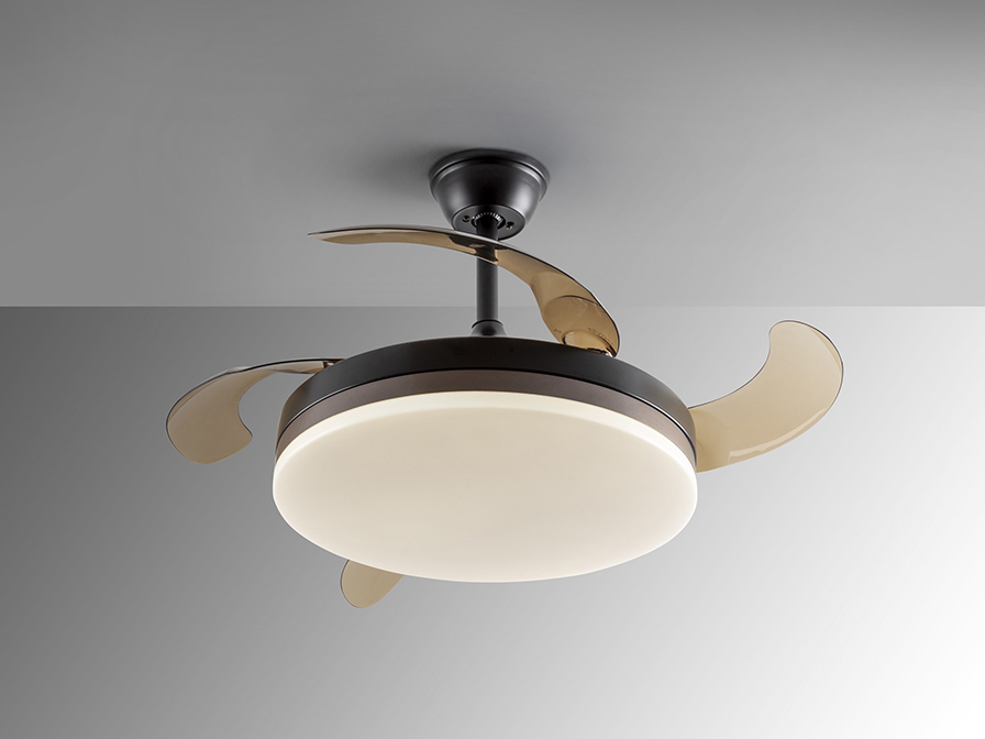 Ventilator VENTO, dimabil - Art. 168328D, Schuller, Negru