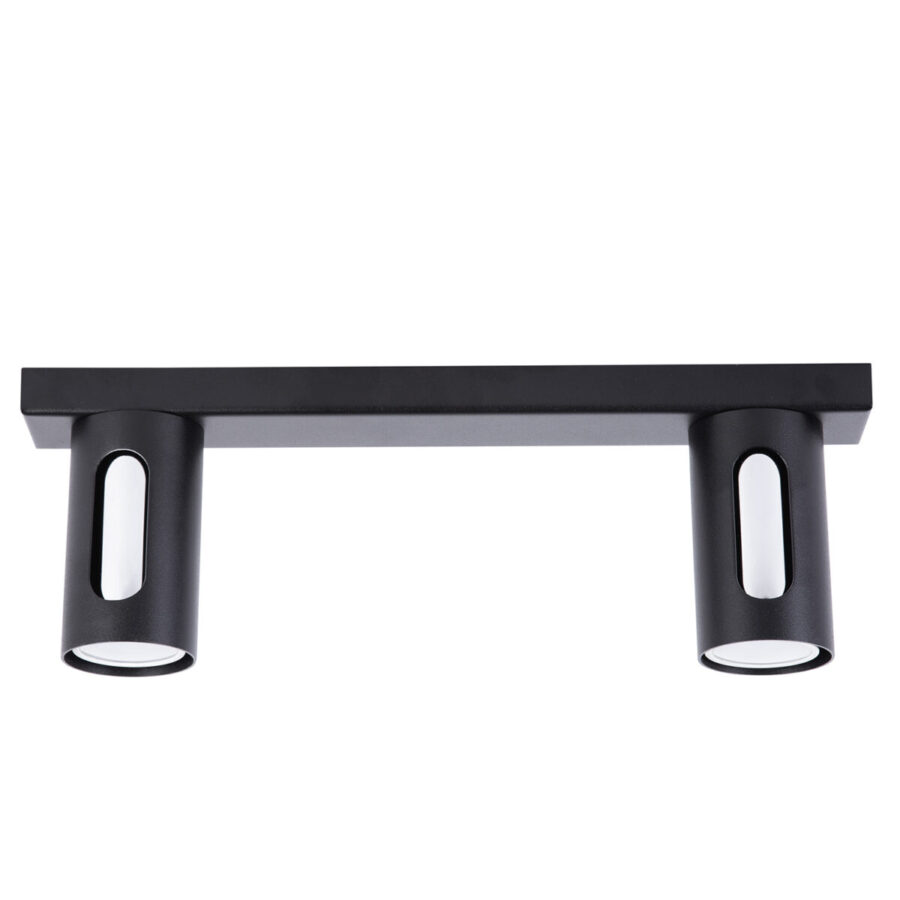 Plafonieră de interior FLOW 2 - Art. 41209, Sigma, Negru/Argintiu