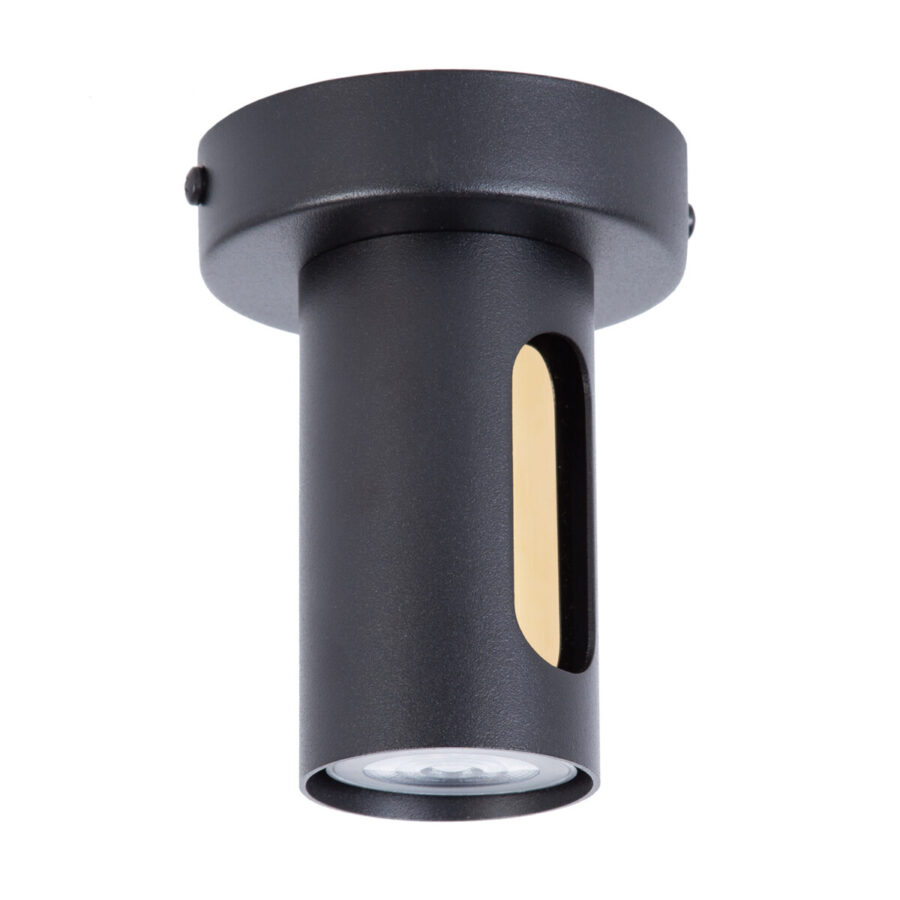 Plafonieră de interior FLOW 1 - Art. 41215, Sigma, Negru/Auriu